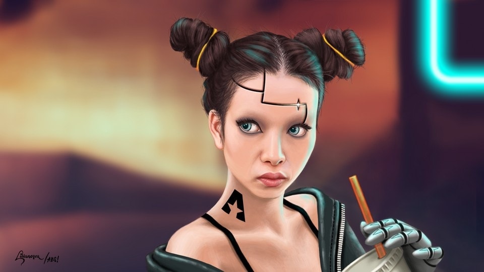 Cyberpunk Girl by Lillanegra / Absolute!